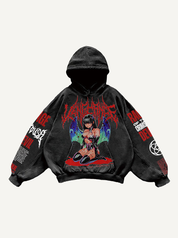 Retro Graphic Pullover Hoodie MRC STORE  70.99