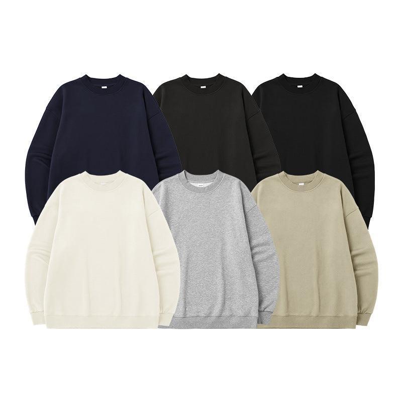 Fleece-lined Loose Casual Sweater - MRC STORE
