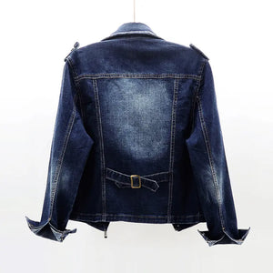 Slim Fit Denim Coat My Store 