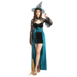 Elegant Blue Witch Halloween Cosplay Stage Costume - Polyester Knitted Fabric - MRC STOREHalloweenMy StoreElegant Blue Witch Halloween Cosplay Stage Costume - Polyester Knitted Fabric - MRC STOREMRC STORECJLY157188501AZBlueOne size
