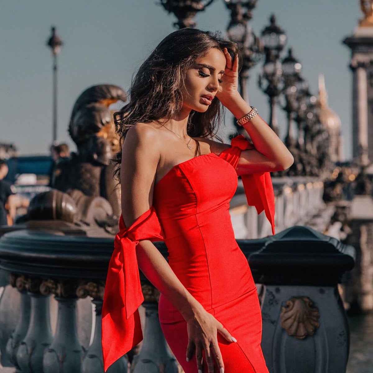 Elegant Bow - Accented Swing Banquet Maxi Dress - MRC STOREDressMRC STOREElegant Bow - Accented Swing Banquet Maxi DressMRC STORECJLY262221511KPBlackL