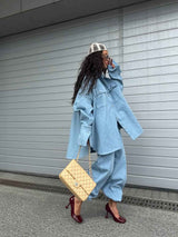 Elegant High - Waist Full - Length Denim Wide - Leg Pants - MRC STOREsetMRC STOREElegant High - Waist Full - Length Denim Wide - Leg PantsMRC STORECJTZ245118805EVBlue2XL