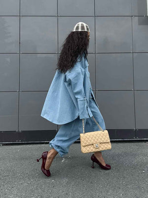 Elegant High - Waist Full - Length Denim Wide - Leg Pants - MRC STOREsetMRC STOREElegant High - Waist Full - Length Denim Wide - Leg PantsMRC STORECJTZ245118805EVBlue2XL