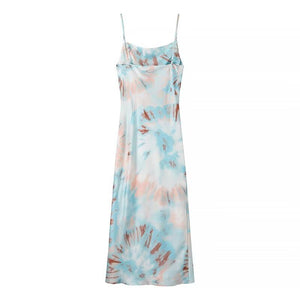 Elegant Pleated Print Camisole Maxi Dress - MRC STOREDressMRC STOREElegant Pleated Print Camisole Maxi Dress MRC STORE MRC STORECJLY261172703CXFloral PatternL