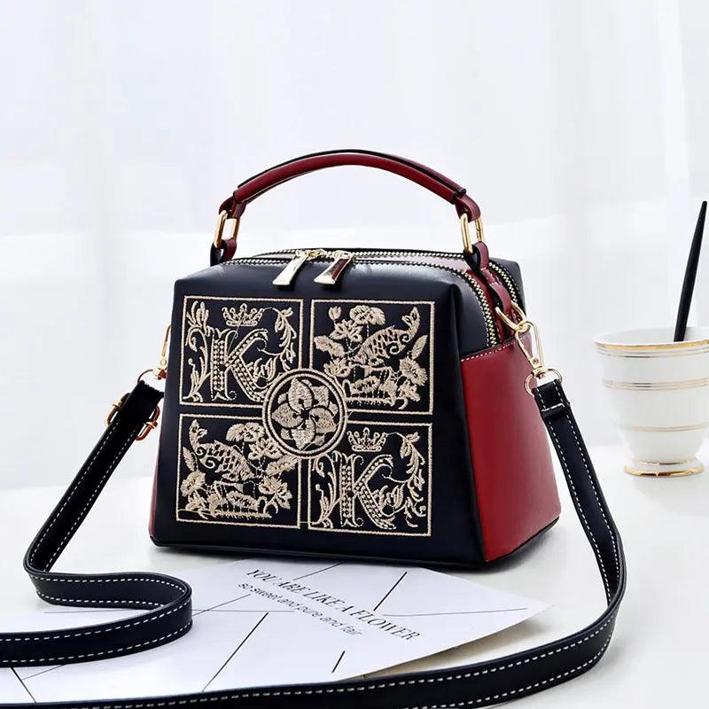 Embroidered Cross body Shoulder Bag - MRC STOREAccessoriesMy StoreEmbroidered Cross body Shoulder Bag - MRC STOREMRC STORECJNS185219206FUBlack Red Matching