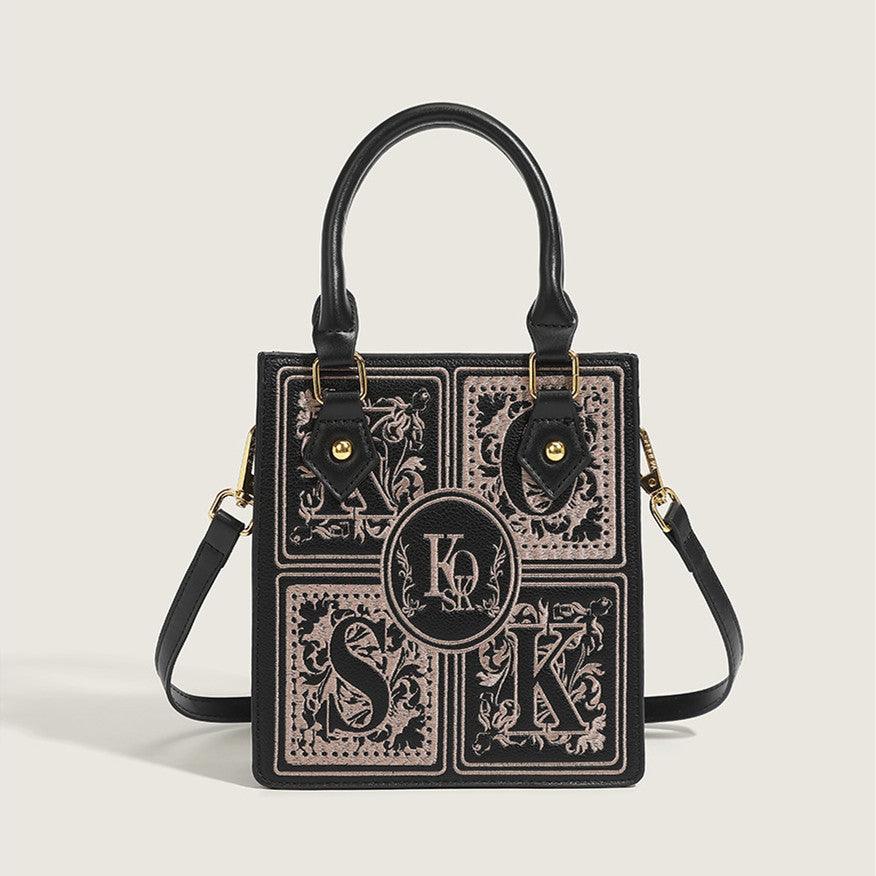 Trendy Early Autumn Embroidered Small Square Messenger Bag - Street Style Essential My Store 