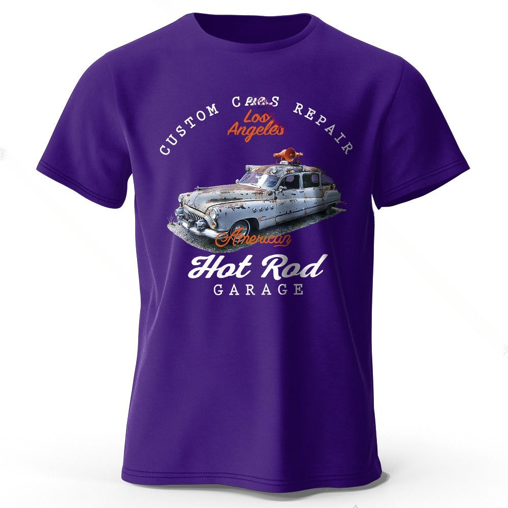 Unisex Car Club T-Shirt - Patch Print Casual My Store  22.24