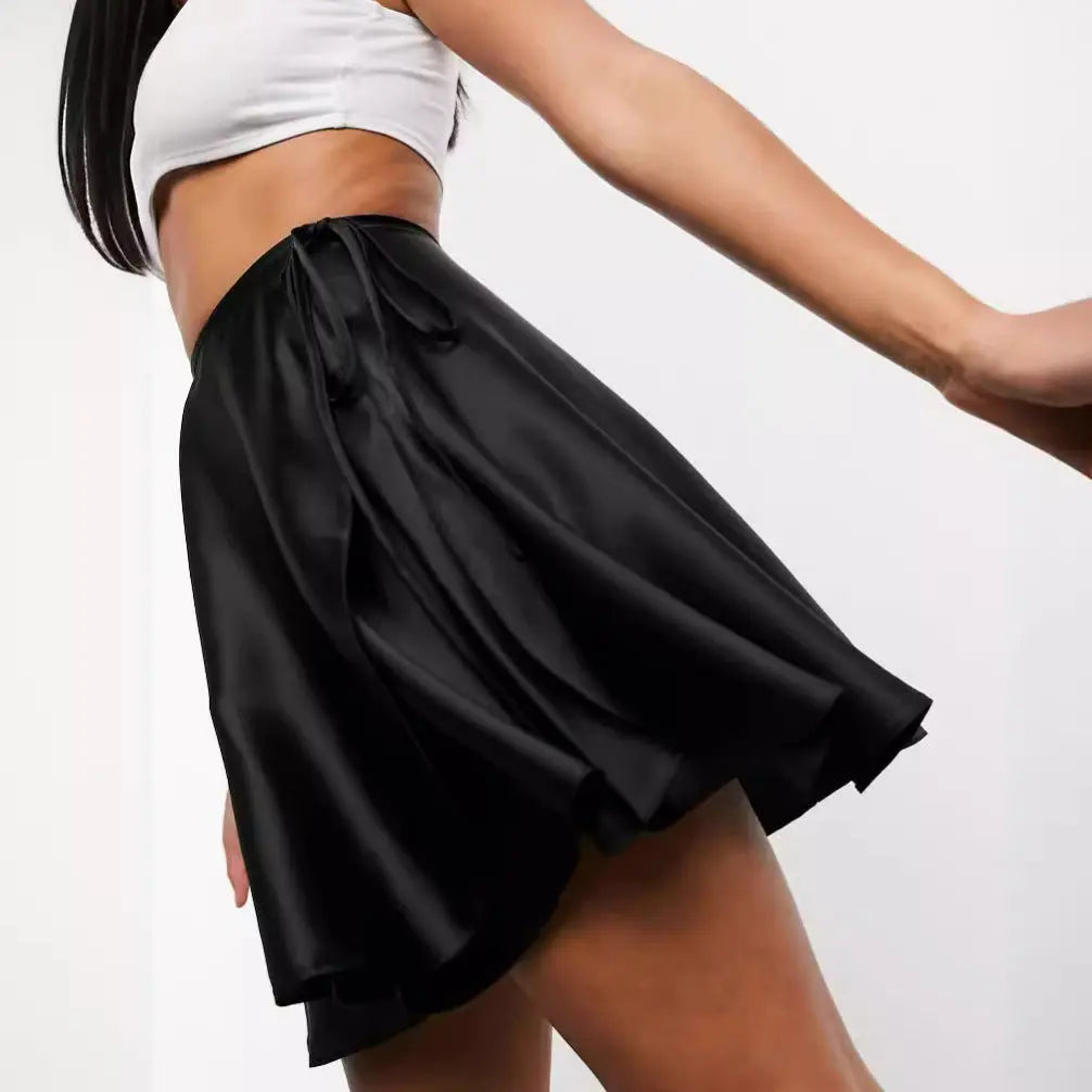 Lace up A-Line Skirt My Store 