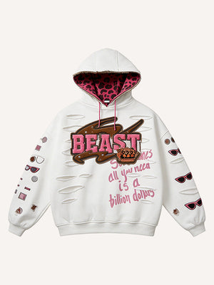 Retro Graphic Printed Hoodie MRC STORE 