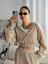 Women’s Cardigan Sweater - Hooded Elastic Fit My Store  40.11