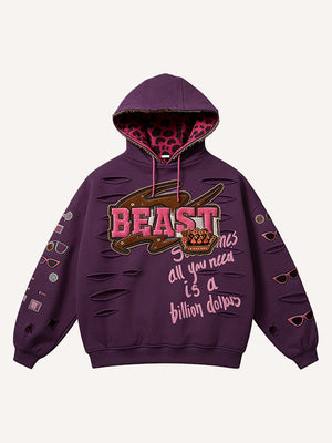 Retro Graphic Printed Hoodie MRC STORE 