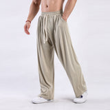 Men’s Wide-Leg Pants - Draping Casual Trousers My Store  29.10