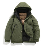 Fashion Hooded Couple Jacket Warm Coat - MRC STORETopMy StoreA hooded couple jacket in beige color with a visible green lining, designed with side seam sidekick pockets and a hood.MRC STORECJPK212035910JQArmy Green3XL
