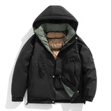 Fashion Hooded Couple Jacket Warm Coat - MRC STORETopMy StoreA hooded couple jacket in beige color with a visible green lining, designed with side seam sidekick pockets and a hood.MRC STORECJPK212035920TGBlack3XL