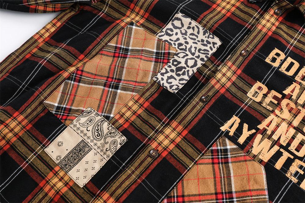 Fashion Letter Print Irregular Pocket Lapel Shirt - Loose Long Sleeve Streetwear in Yellow & Black - MRC STOREshirtMy StoreFashion Letter Print Irregular Pocket Lapel Shirt - Loose Long Sleeve Streetwear in Yellow & Black - MRC STOREMRC STORECJDS195341302BYYellow And BlackL