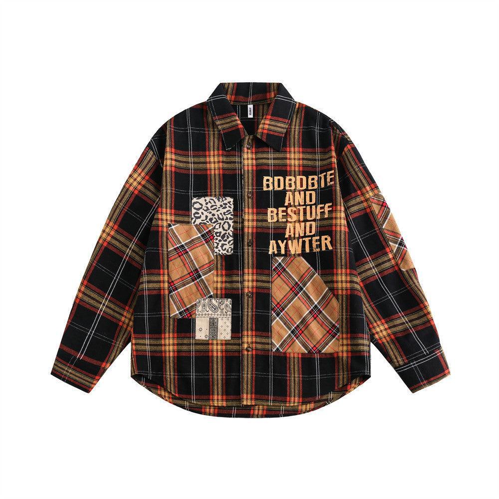 Fashion Letter Print Irregular Pocket Lapel Shirt - Loose Long Sleeve Streetwear in Yellow & Black - MRC STOREshirtMy StoreFashion Letter Print Irregular Pocket Lapel Shirt - Loose Long Sleeve Streetwear in Yellow & Black - MRC STOREMRC STORECJDS195341302BYYellow And BlackL