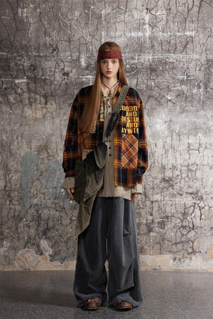 Fashion Letter Print Irregular Pocket Lapel Shirt - Loose Long Sleeve Streetwear in Yellow & Black - MRC STOREshirtMy StoreFashion Letter Print Irregular Pocket Lapel Shirt - Loose Long Sleeve Streetwear in Yellow & Black - MRC STOREMRC STORECJDS195341302BYYellow And BlackL