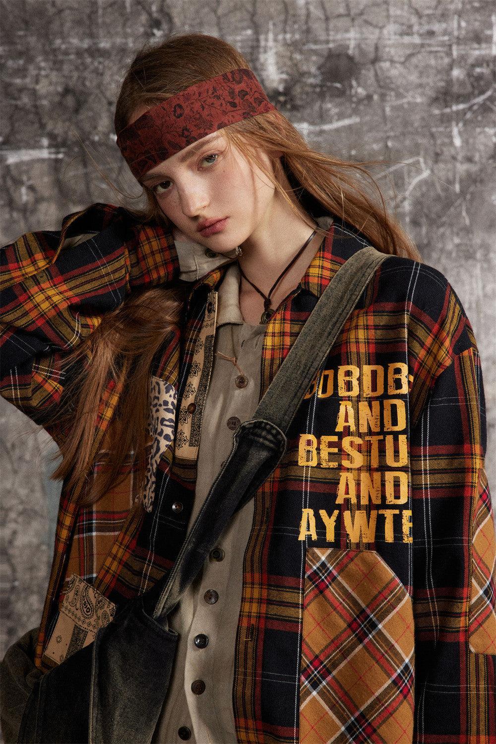 Fashion Letter Print Irregular Pocket Lapel Shirt - Loose Long Sleeve Streetwear in Yellow & Black - MRC STOREshirtMy StoreFashion Letter Print Irregular Pocket Lapel Shirt - Loose Long Sleeve Streetwear in Yellow & Black - MRC STOREMRC STORECJDS195341302BYYellow And BlackL