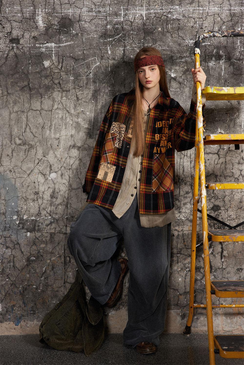 Fashion Letter Print Irregular Pocket Lapel Shirt - Loose Long Sleeve Streetwear in Yellow & Black - MRC STOREshirtMy StoreFashion Letter Print Irregular Pocket Lapel Shirt - Loose Long Sleeve Streetwear in Yellow & Black - MRC STOREMRC STORECJDS195341302BYYellow And BlackL