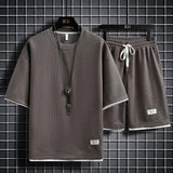 Fashion Solid Color T-Shirt Set - MRC STORETopMy StoreFashion Solid Color T-Shirt Set - MRC STOREMRC STORECJDS147917643QJGrey ApricotS