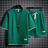 Fashion Solid Color T-Shirt Set - MRC STORETopMy StoreFashion Solid Color T-Shirt Set - MRC STOREMRC STORECJDS147917619SHGreenS