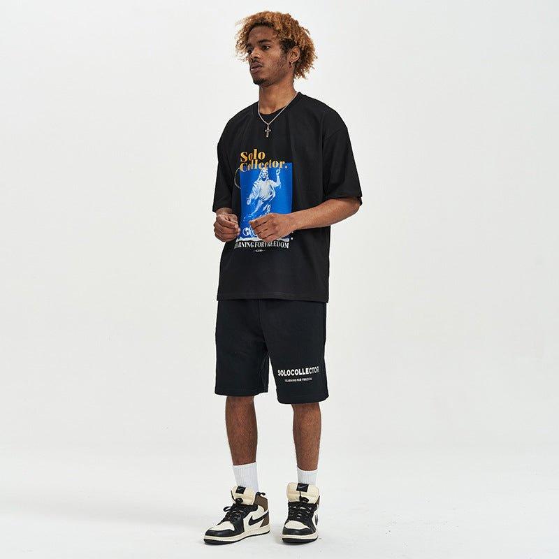 Fashion Summer Loose - Fit Letter Print T-Shirt – Casual Style for Youth - MRC STORET-ShirtsMy StoreFashion Summer Loose - Fit Letter Print T-Shirt – Casual Style for Youth - MRC STOREMRC STORECJYH214499908HSBlackL