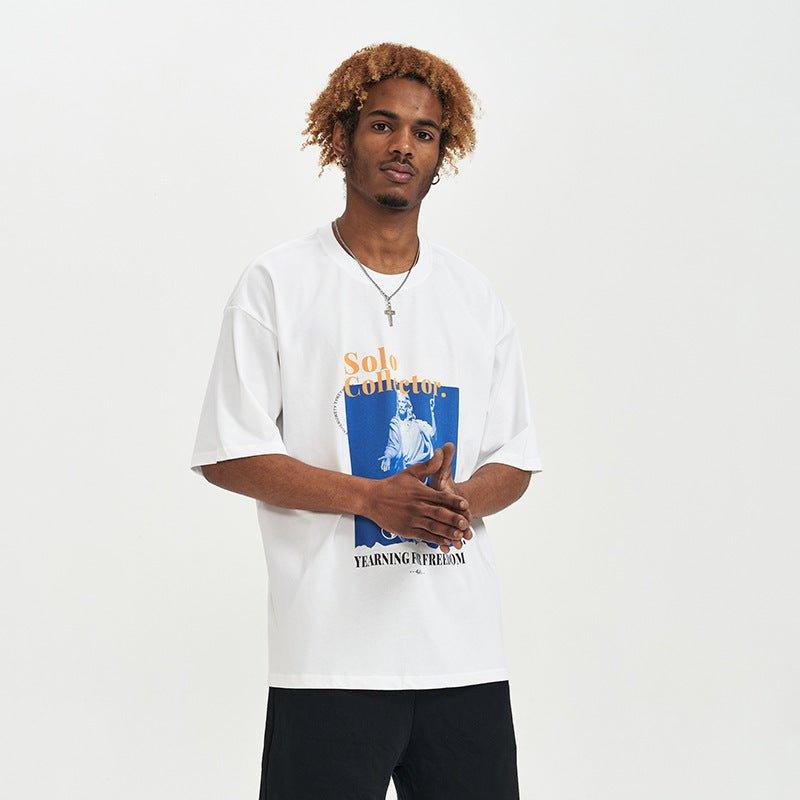 Fashion Summer Loose - Fit Letter Print T-Shirt – Casual Style for Youth - MRC STORET-ShirtsMy StoreFashion Summer Loose - Fit Letter Print T-Shirt – Casual Style for Youth - MRC STOREMRC STORECJYH214499908HSBlackL