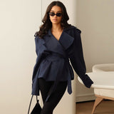 Fashion Waist - Controlled Long - Sleeved Coat - MRC STOREJacketsMRC STOREFashion Waist - Controlled Long - Sleeved Coat MRC STORE  48.00MRC STORECJYD254663804DWNavy BlueL