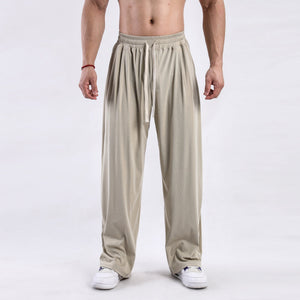 Men’s Wide-Leg Pants - Draping Casual Trousers My Store 