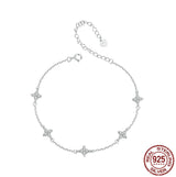 S925 Sterling Silver Snake Bone Anklet – Glossy Thin Anklet for Women - MRC STORE