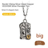 Viking Compass Silver Necklace My Store  65.75