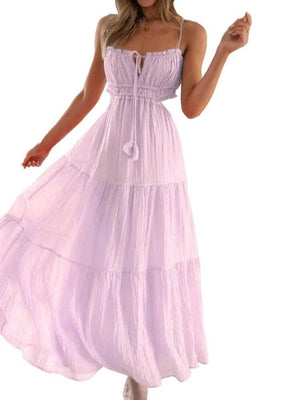 Female Hollow Backless Stitching Big Swing Dress – Elegant Sling Style Dress - MRC STOREDressMy StoreFemale Hollow Backless Stitching Big Swing Dress – Elegant Sling Style Dress - MRC STOREMRC STORECJLY202033531EVBlackL