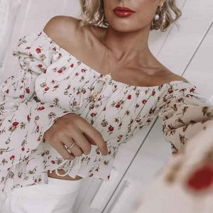 Floral sleeve shirts - MRC STOREtopMy StoreFloral sleeve shirtsMRC STORECJNSSYCS04702-White-LWhiteL