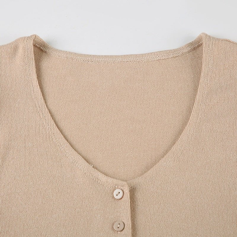 French Romantic Girl Style Base Breasted Knitted Dress - A - Line Skirt - MRC STOREDressMy StoreFrench Romantic Girl Style Base Breasted Knitted Dress - A - Line Skirt My Store MRC STORECJLY232924103CXSkin ColorL