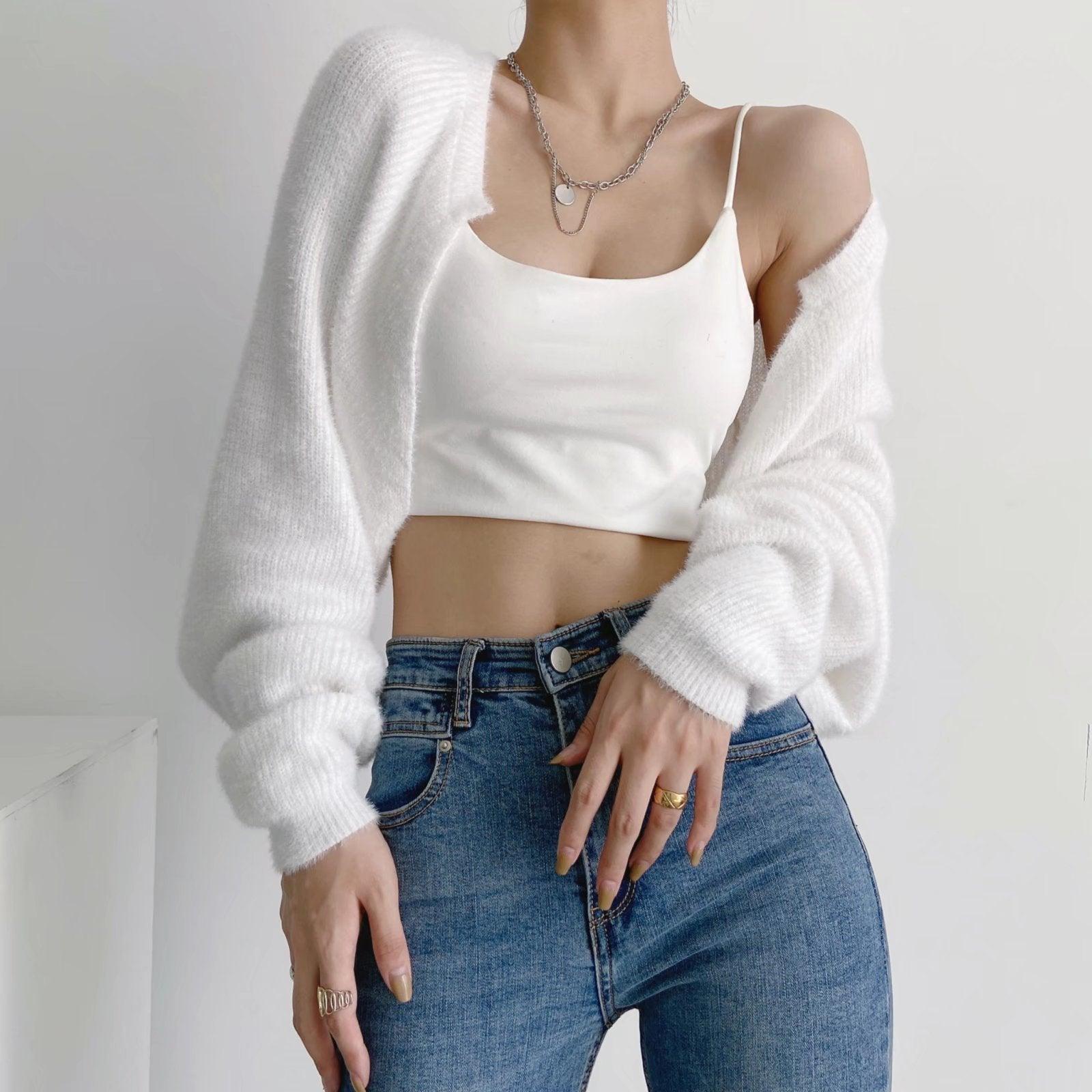 Furry Long Sleeve Cropped Cardigan – Loose Fit - MRC STORESweaters & HoodiesMy StoreFurry Long Sleeve Cropped women's Cardigan Sweater – Soft Loose Fit Blouse Coat - MRC STOREMRC STORECJMY219455006FUApricotM