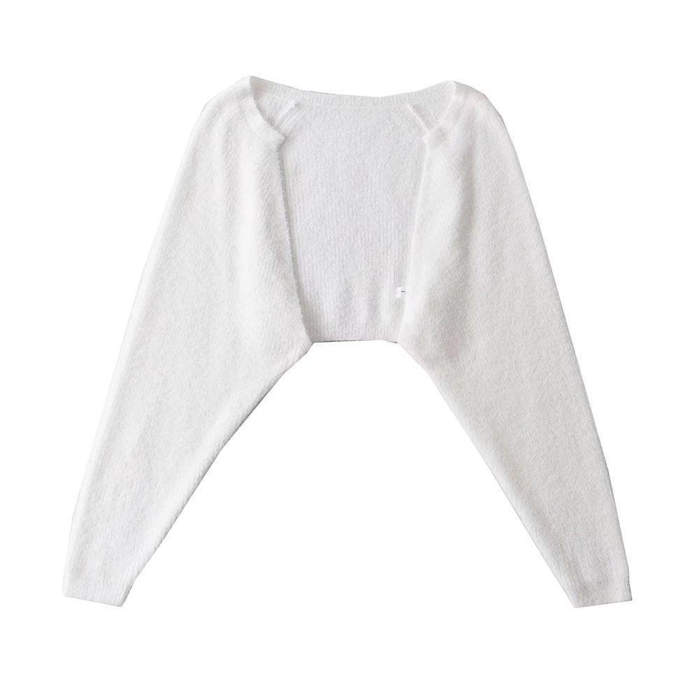 Furry Long Sleeve Cropped Cardigan – Loose Fit - MRC STORESweaters & HoodiesMy StoreFurry Long Sleeve Cropped women's Cardigan Sweater – Soft Loose Fit Blouse Coat - MRC STOREMRC STORECJMY219455004DWWhiteM