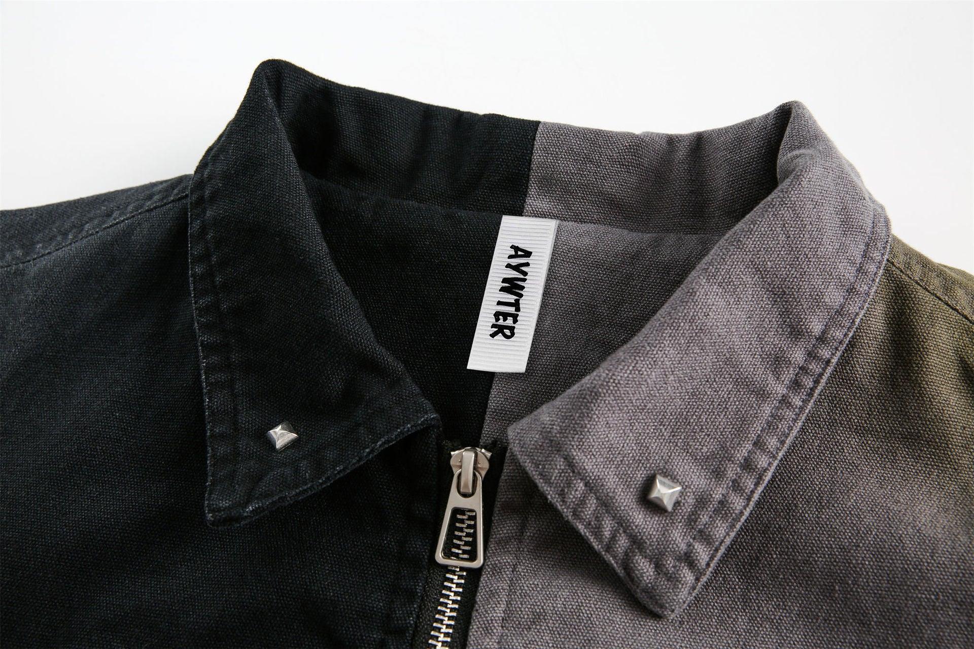 Graffiti Stitching Jacket - MRC STOREJacketsMRC STOREMulti - Element Graffiti Stitching Jacket – Unisex Spring Loose Cotton Jacket - MRC STOREMRC STORECJXZ226730402BYBlack And GrayL