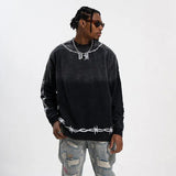 Guochao High Street Gradient Streetwear T-Shirt - MRC STORETopMy StoreGuochao High Street Gradient Streetwear T-Shirt - MRC STOREMRC STORECJYH169189305EVBlack2XL