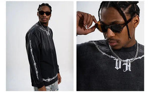 Guochao High Street Gradient Streetwear T-Shirt - MRC STORETopMy StoreGuochao High Street Gradient Streetwear T-Shirt - MRC STOREMRC STORECJYH169189305EVBlack2XL