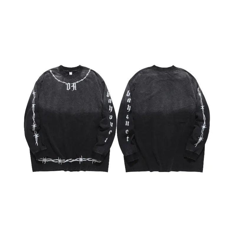 Guochao High Street Gradient Streetwear T-Shirt - MRC STORETopMy StoreGuochao High Street Gradient Streetwear T-Shirt - MRC STOREMRC STORECJYH169189305EVBlack2XL