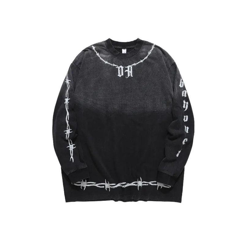 Guochao High Street Gradient Streetwear T-Shirt - MRC STORETopMy StoreGuochao High Street Gradient Streetwear T-Shirt - MRC STOREMRC STORECJYH169189305EVBlack2XL