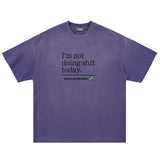 Heavy Washed Letter Print T shirt - MRC STORETopMy StoreHeavy Washed Letter Print T shirt - MRC STOREMRC STORECJYH206147102BYPurpleL