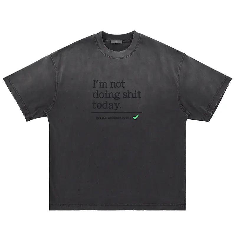 Heavy Washed Letter Print T shirt - MRC STORETopMy StoreHeavy Washed Letter Print T shirt - MRC STOREMRC STORECJYH206147102BYPurpleL