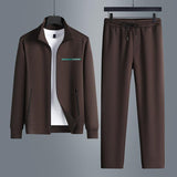 High-End Men's Two Piece Long Sleeved Casual Sports Suit - MRC STORE