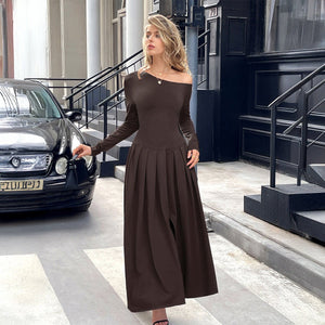 High Waist Long Skirt Dress - MRC STOREDressMRC STOREHigh Waist Long Skirt Dress MRC STORE  38.00MRC STORECJLY255549815OLBrownL