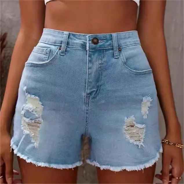 High Waist Shorts - MRC STOREbottomsMy StoreHigh Waist ShortsMRC STORECJNZ207969405EVLight Blue2XL