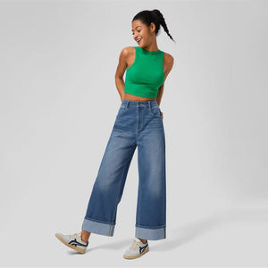 High - Waisted Jeans - Wide Leg Dark Blue - MRC STOREbottomsMy StoreWomen’s High - Waisted Jeans - Wide Leg Dark Blue My Store MRC STORECJNZ238426303CXDark BlueL