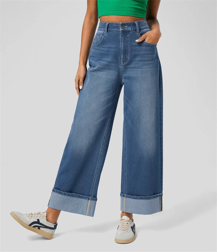 High - Waisted Jeans - Wide Leg Dark Blue - MRC STOREbottomsMy StoreWomen’s High - Waisted Jeans - Wide Leg Dark Blue My Store  35.50MRC STORECJNZ238426303CXDark BlueL