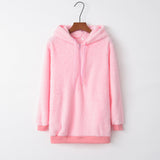 Hooded Fleece Pullover Coat – Long Sleeve - MRC STOREHoodieMy StoreHooded Fleece Pullover Coat – Long SleeveMRC STORECJWY229681961IRBright Pink2XL