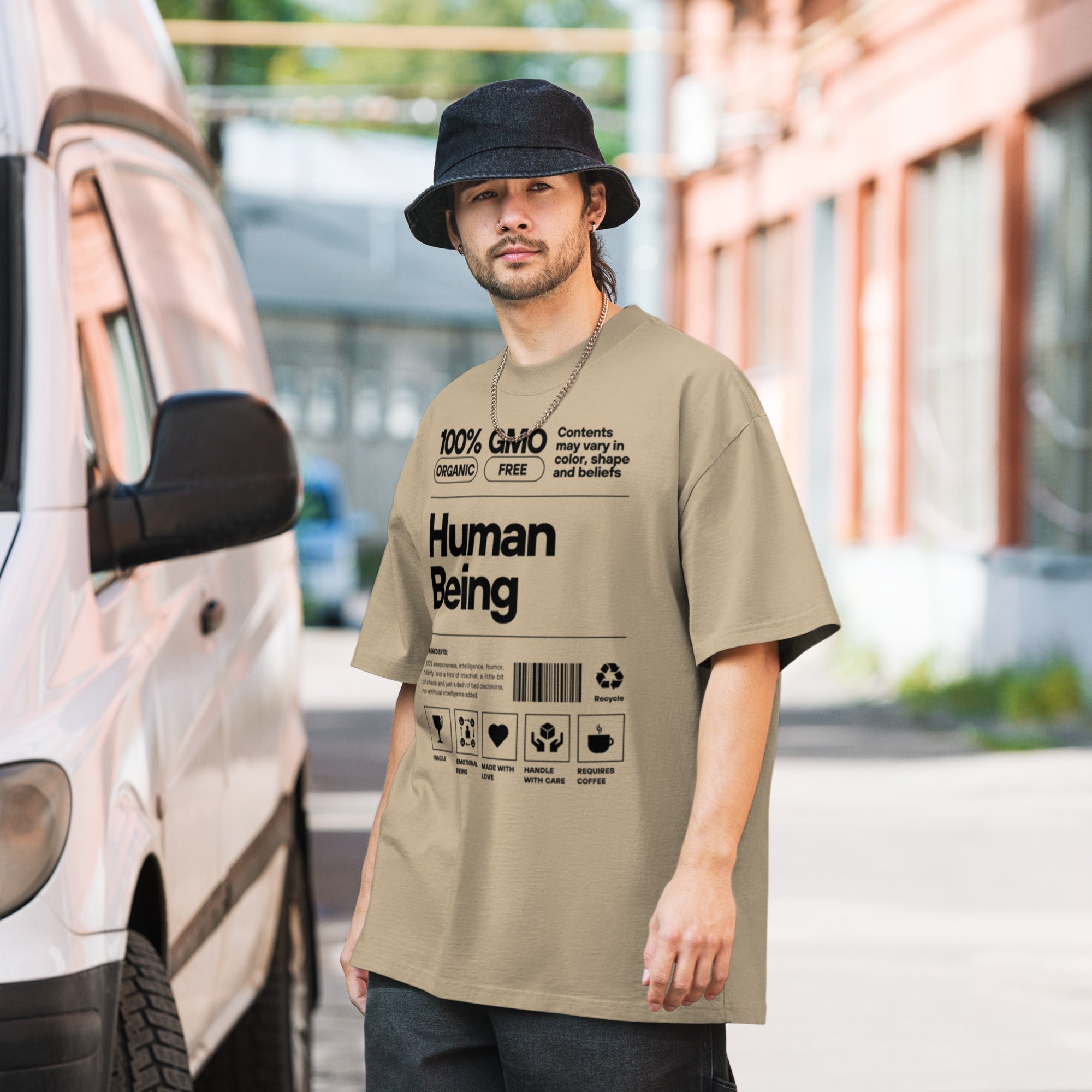 Human Being Oversized Graphic T-Shirt – Organic Style Unisex - MRC STOREMRC STOREProduct mockupMRC STORE6835966_17573S